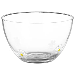 Daisy Embossed Glass Bowl