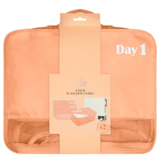 Beach Club XL Packing Cubes 4pk - Orange