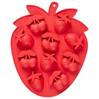 Strawberry Shaped Silicone Ice Mould