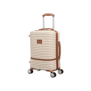 IT Hard Shell Cabin Suitcase 55cm - Cream & Tan