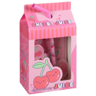 Kawaii Stationery Set - Cherry Juice