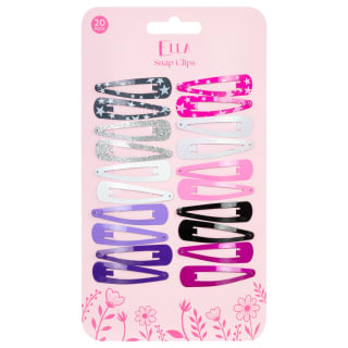 Ella Hair Snap Clips 20pk - Star