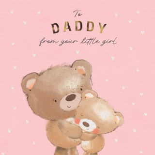 Father's Day Card - From Your Little Girl