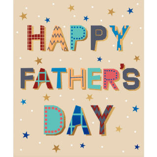 Father's Day Card - Father's Day Stars