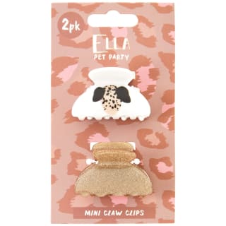 Ella Style Pet Party Mini Claw Clips 2pk