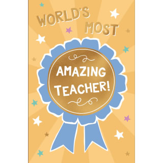 Thank You Teacher Card - Amazing Teacher