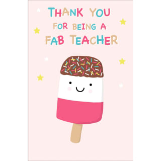 Thank You Teacher Card - Fab Teacher