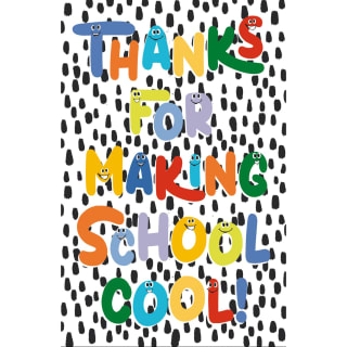 Thank You Teacher Card - Making School Cool