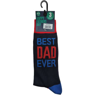 Father's Day Socks 3pk - Best Dad Ever