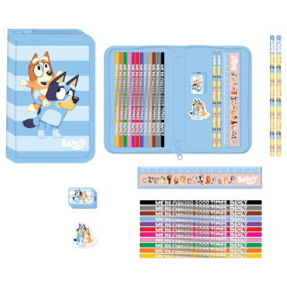 Bluey Filled Pencil Case Stationery Set