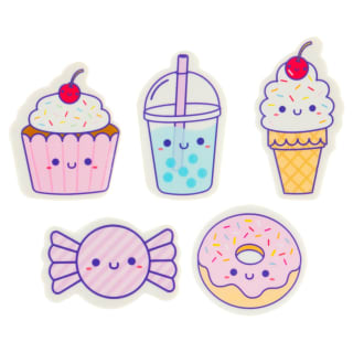 Snackimals Scented Erasers 5pk - Desserts