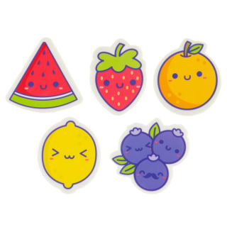 Snackimals Scented Erasers 5pk - Fruits