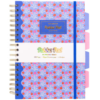 Pukka Ditsy B5 Project Book - Blue