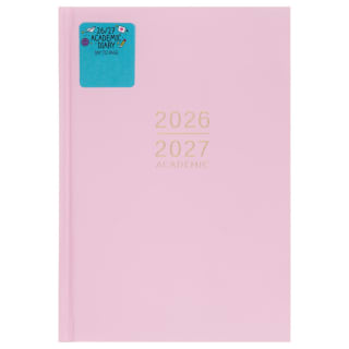 A5 Academic Annual Diary 2026-2027 - Pink