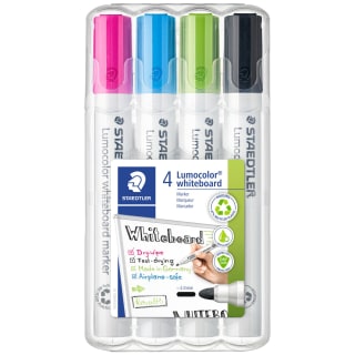 Staedtler Lumocolor Whiteboard Pens 4pk