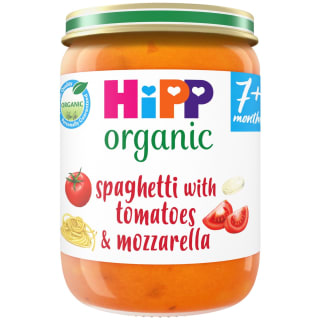 HiPP Organic Baby Food Jar 190g - Spaghetti with Tomatoes & Mozzarella