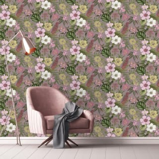 Priya Floral Wallpaper - Pink
