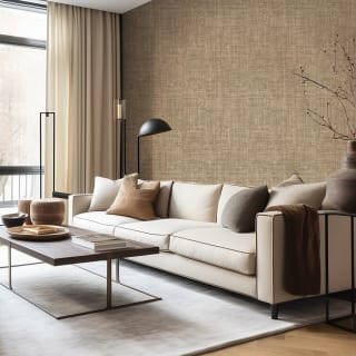 Rowan Texture Wallpaper - Mocha