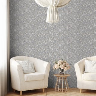 Martha Floral Wallpaper - Blue