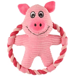 Farm Animal Rope Toy - Pig