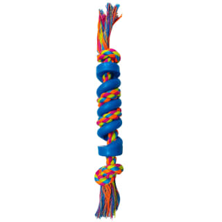 Multi-Coloured Rope Pet Toy - Blue