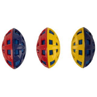 Crunch Rugby Ball Pet Toy - Assorted