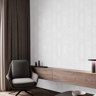Fresco Wood Grain Wallpaper - White