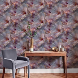 Fresco Flora Wallpaper - Pink & Purple