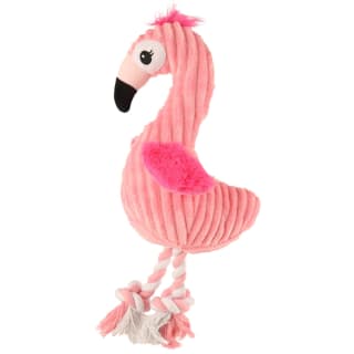 Bird with Rope Legs Pet Toy - Flamingo