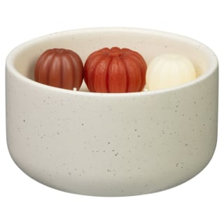 Harvest 3D Wax Pumpkins Ceramic Candle