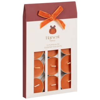 Harvest Home Scented Tea Lights 12pk - Pumpkin Pie