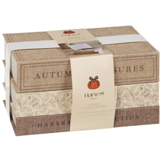 Harvest Home Storage Books 3pcs