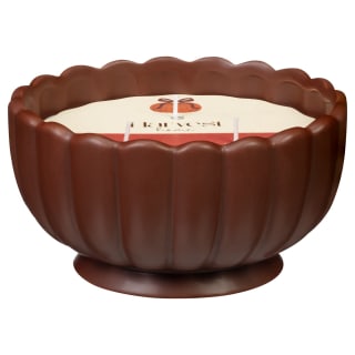 Harvest Home Large Ceramic Footed Pumpkin Candle