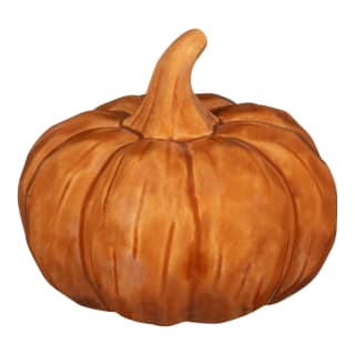 Glazed Ceramic Pumpkin Ornament - Orange Pumpkin