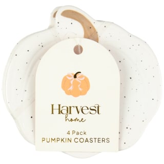 Harvest Home Pumpkin Coasters 4pk