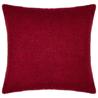 Boucle Cushion - Burgundy
