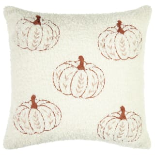 Boucle Embroidered Pumpkin Cushion