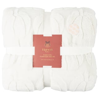 Harvest Faux Fur Pumpkin Throw
