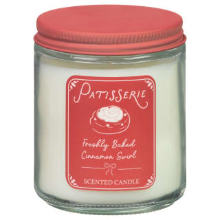 Patisserie Scented Jam Jar Candle - Freshly Baked Cinnamon Swirl