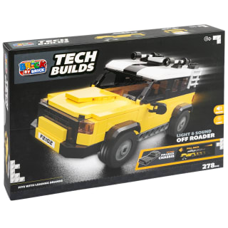Brick by Brick Tech Builds Light & Sound Off Roader - Yellow