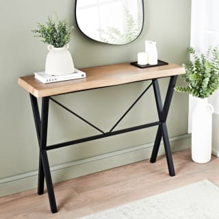 Harlow Oak Effect Console Table
