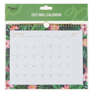 Square Fashion Calendar 2027 - Leaves
