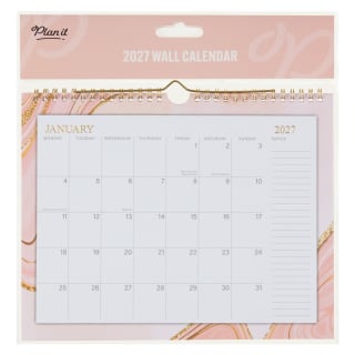 Square Fashion Calendar 2027 - Marble