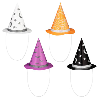 Frightfully Fun Paper Witch Party Hats 4pk