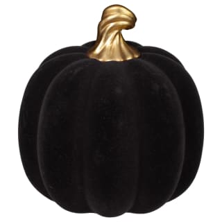 Flocked Pumpkin - Black