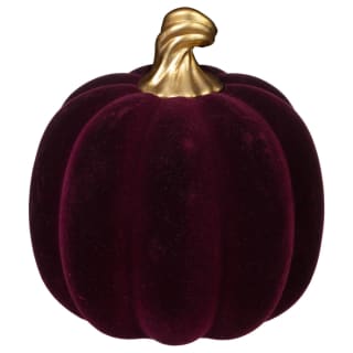 Flocked Pumpkin - Red