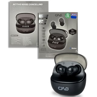 Cylo Active Noise Cancelling Earbuds - Black