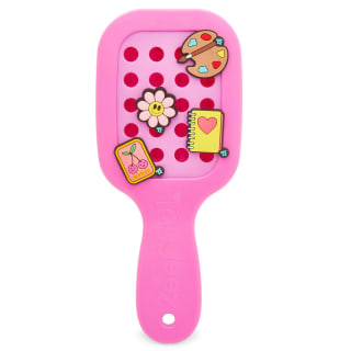 Taggeez Hair Brush & Charms - Pink