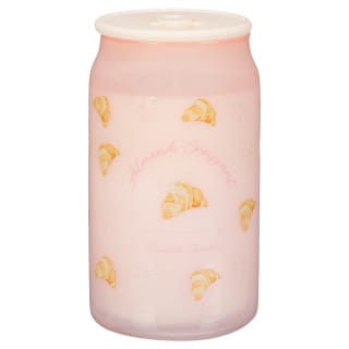 Croissant & Bow Soda Cup Scented Candle - Pink