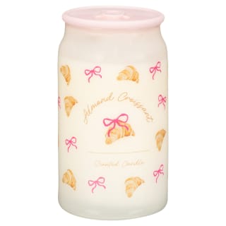 Croissant & Bow Soda Cup Scented Candle - Cream